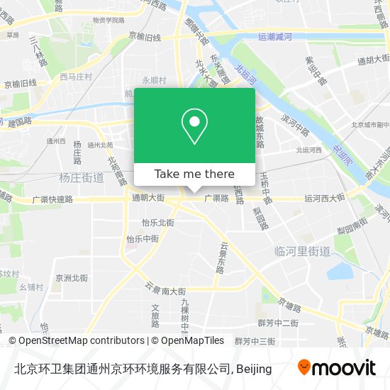 北京环卫集团通州京环环境服务有限公司 map