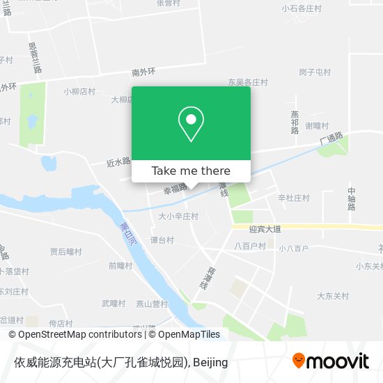 依威能源充电站(大厂孔雀城悦园) map