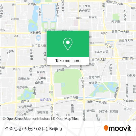 金鱼池巷/天坛路(路口) map