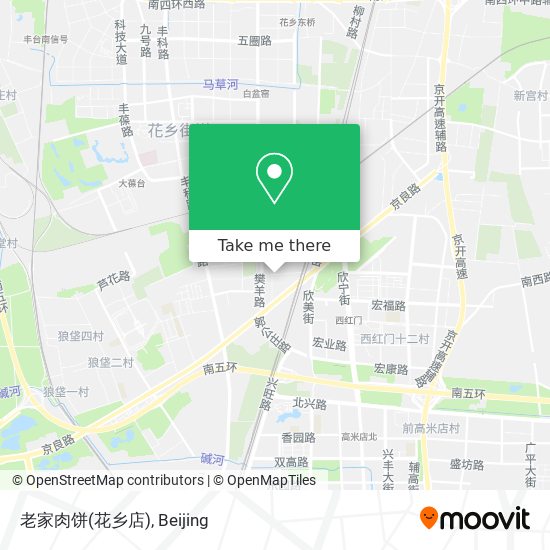 老家肉饼(花乡店) map