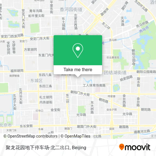 聚龙花园地下停车场-北二出口 map