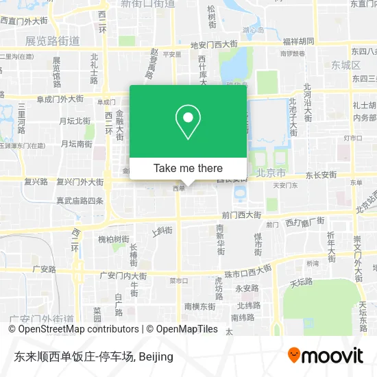 东来顺西单饭庄-停车场 map