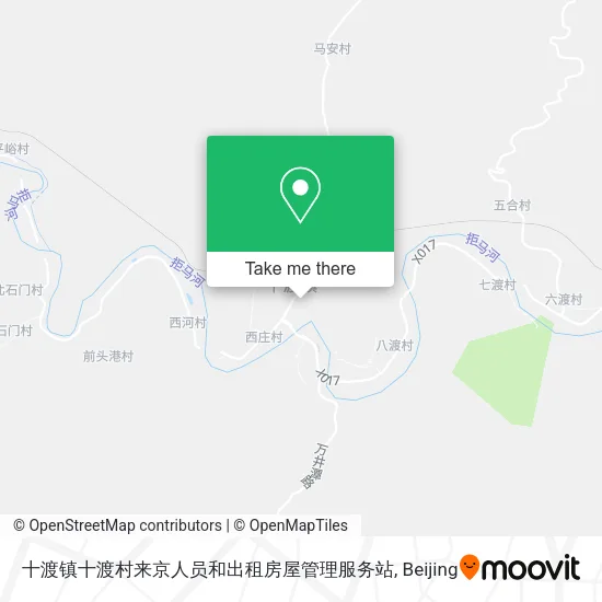 十渡镇十渡村来京人员和出租房屋管理服务站 map