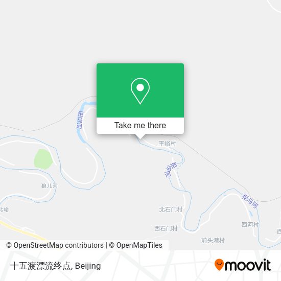 十五渡漂流终点 map