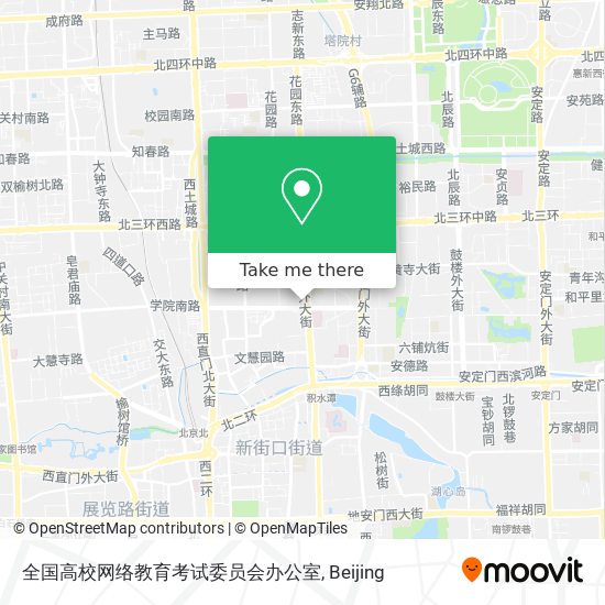 全国高校网络教育考试委员会办公室 map