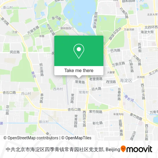 中共北京市海淀区四季青镇常青园社区党支部 map