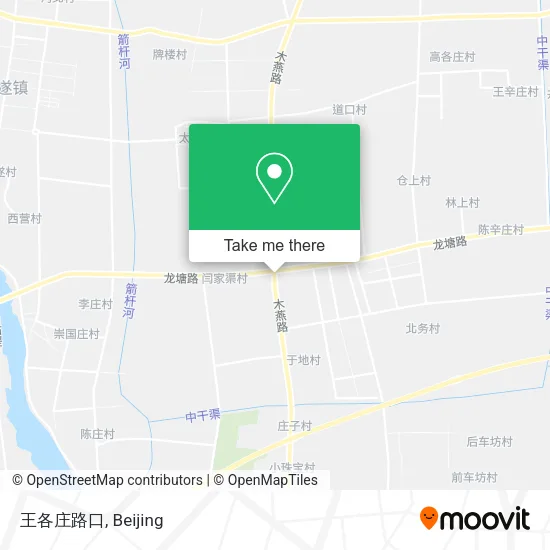 王各庄路口 map