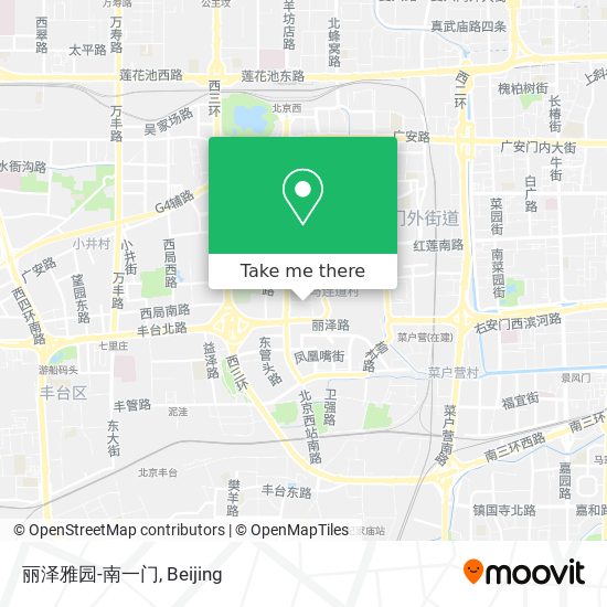 丽泽雅园-南一门 map