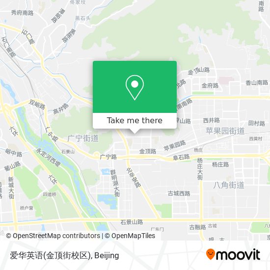 爱华英语(金顶街校区) map