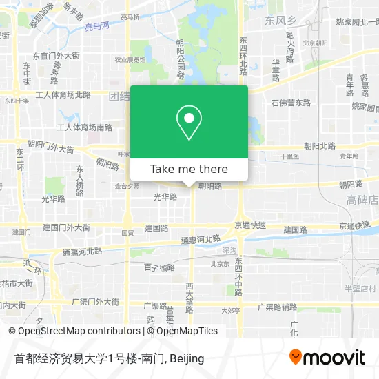 首都经济贸易大学1号楼-南门 map