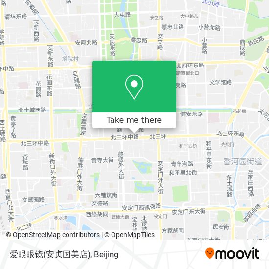 爱眼眼镜(安贞国美店) map