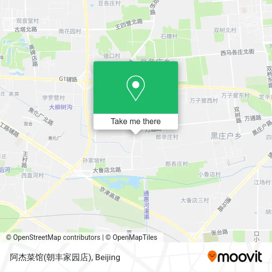 阿杰菜馆(朝丰家园店) map