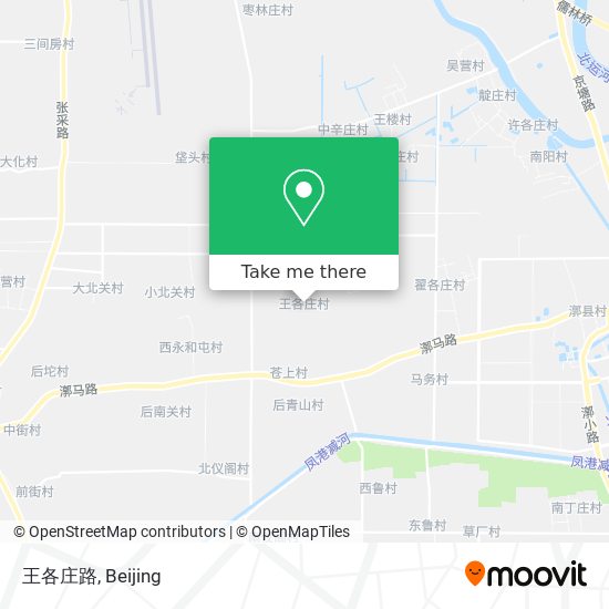 王各庄路 map