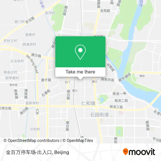 金百万停车场-出入口 map