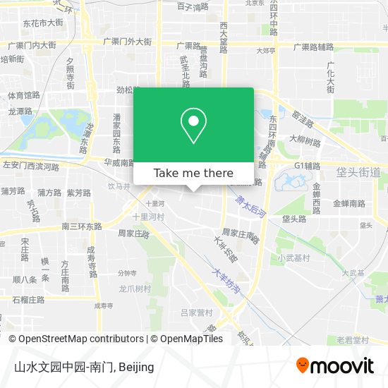 山水文园中园-南门 map
