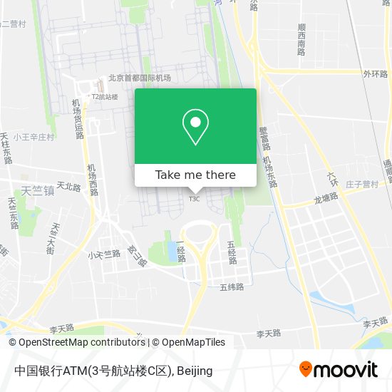 中国银行ATM(3号航站楼C区) map