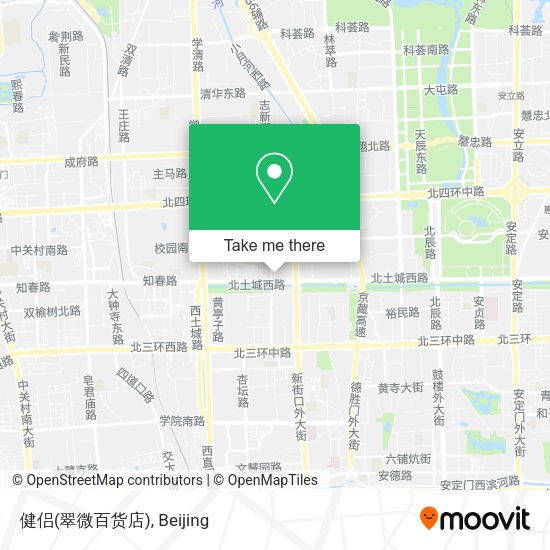 健侣(翠微百货店) map
