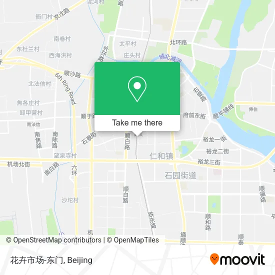 花卉市场-东门 map