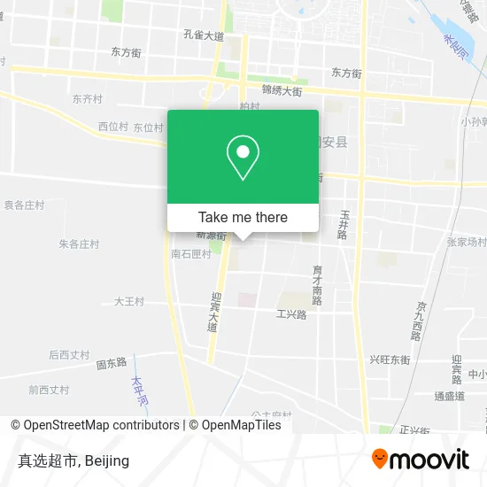 真选超市 map