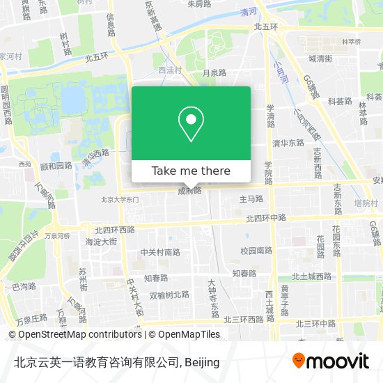 北京云英一语教育咨询有限公司 map