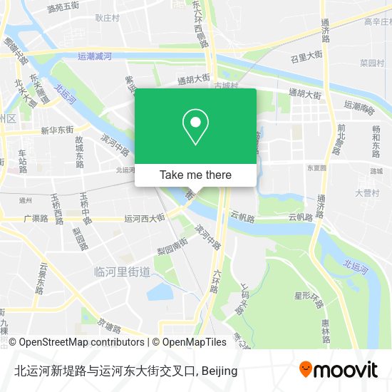 北运河新堤路与运河东大街交叉口 map