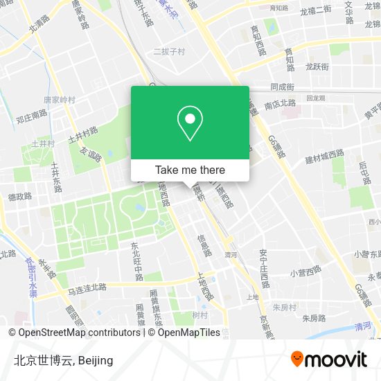 北京世博云 map