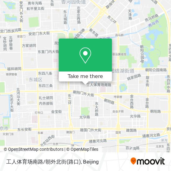 工人体育场南路/朝外北街(路口) map