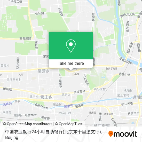 中国农业银行24小时自助银行(北京东十里堡支行) map