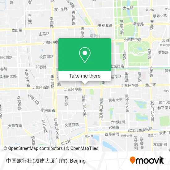 中国旅行社(城建大厦门市) map