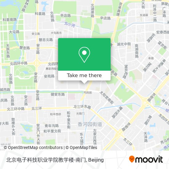 北京电子科技职业学院教学楼-南门 map