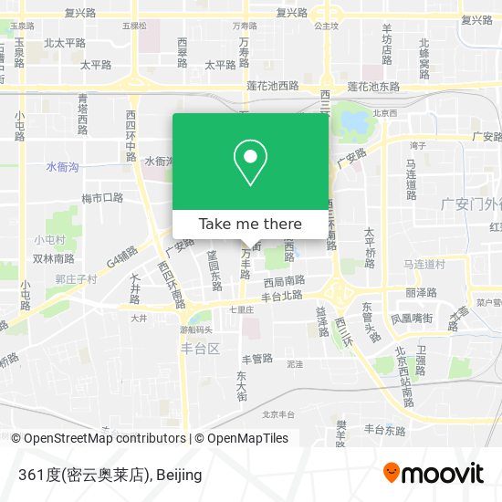 361度(密云奥莱店) map