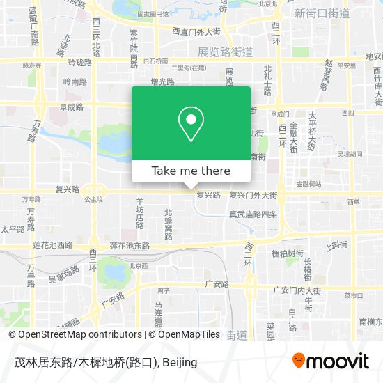 茂林居东路/木樨地桥(路口) map