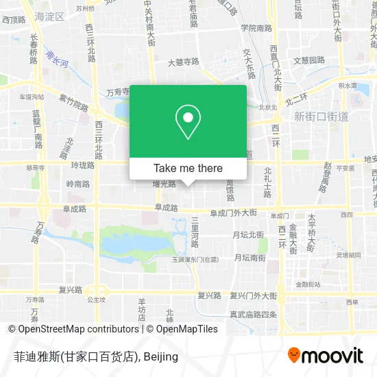 菲迪雅斯(甘家口百货店) map