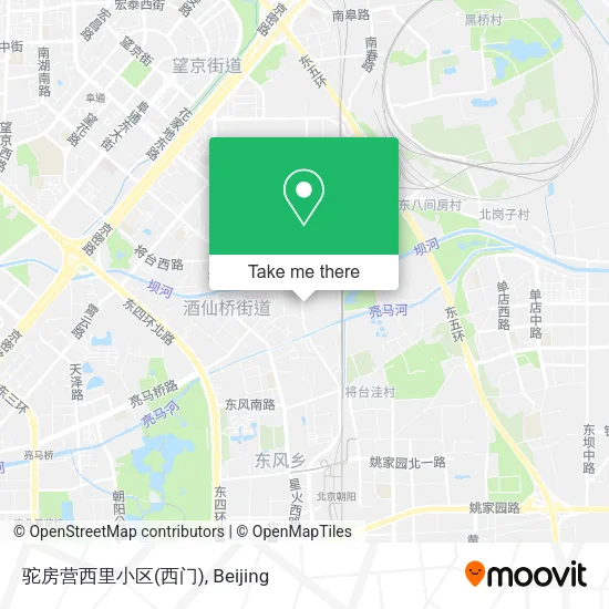 驼房营西里小区(西门) map