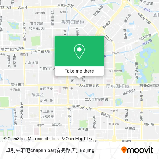 卓别林酒吧chaplin bar(春秀路店) map