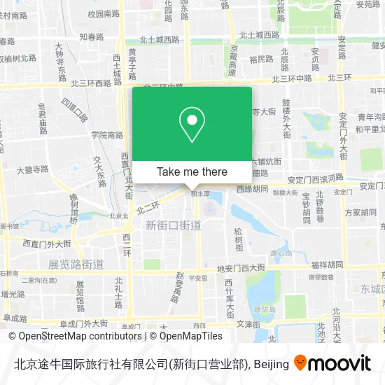 北京途牛国际旅行社有限公司(新街口营业部) map