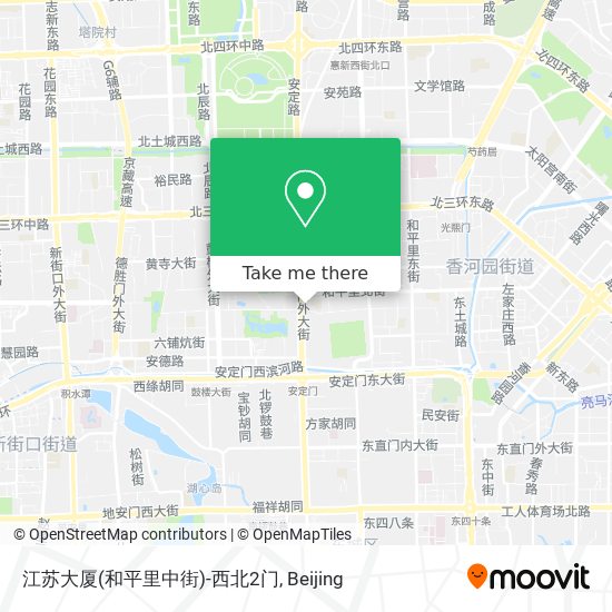 江苏大厦(和平里中街)-西北2门 map