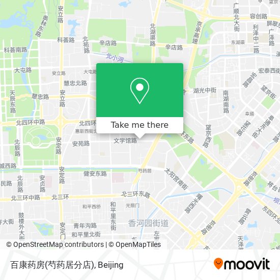 百康药房(芍药居分店) map