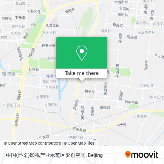 中国(怀柔)影视产业示范区影创空间 map