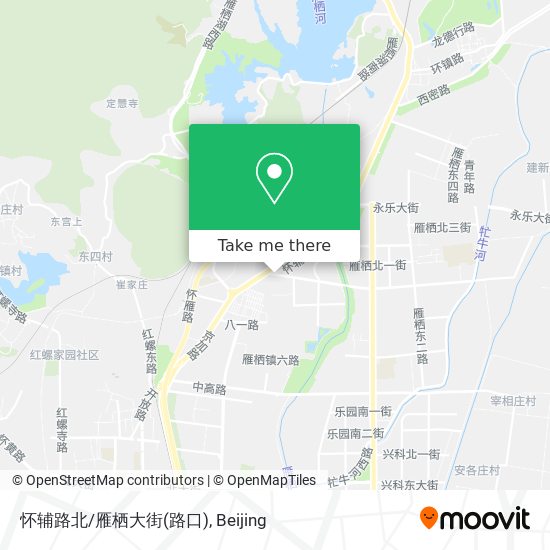 怀辅路北/雁栖大街(路口) map