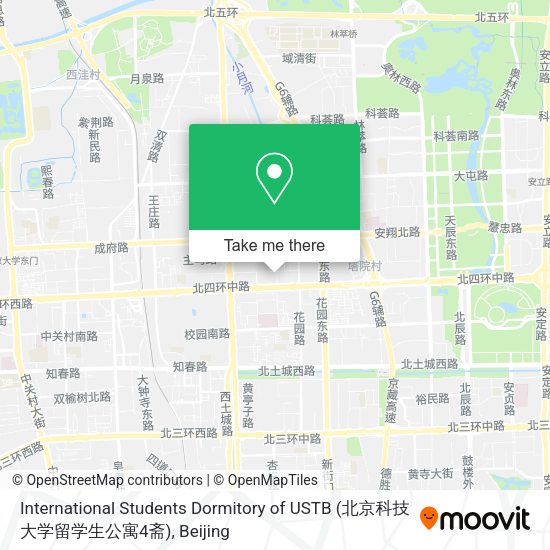 International Students Dormitory of USTB (北京科技大学留学生公寓4斋) map