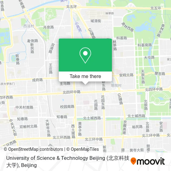 University of Science & Technology Beijing (北京科技大学) map