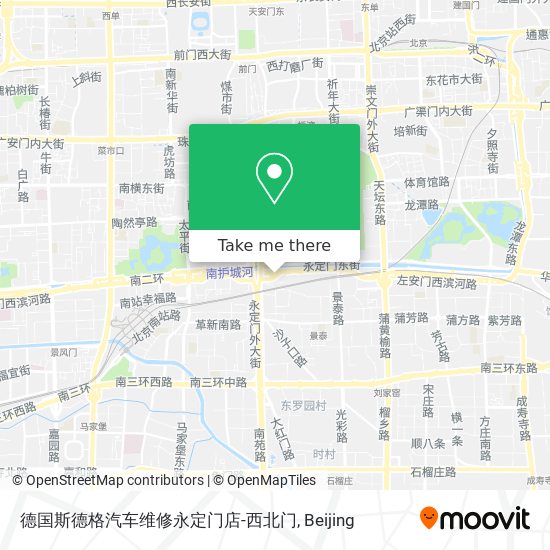 德国斯德格汽车维修永定门店-西北门 map