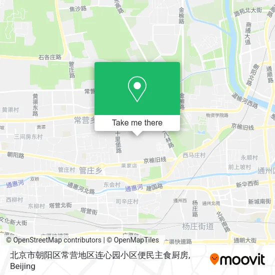 北京市朝阳区常营地区连心园小区便民主食厨房 map