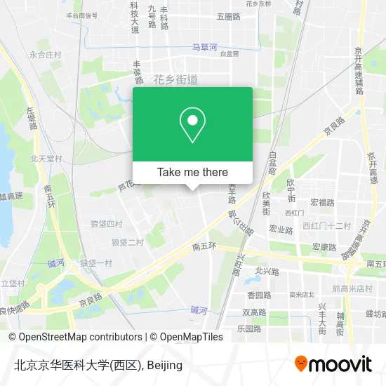 北京京华医科大学(西区) map