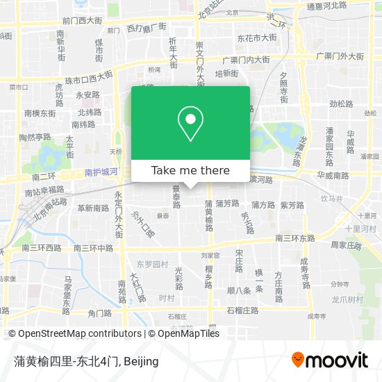 蒲黄榆四里-东北4门 map
