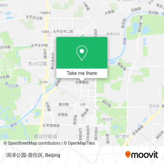 润泽公园-居住区 map