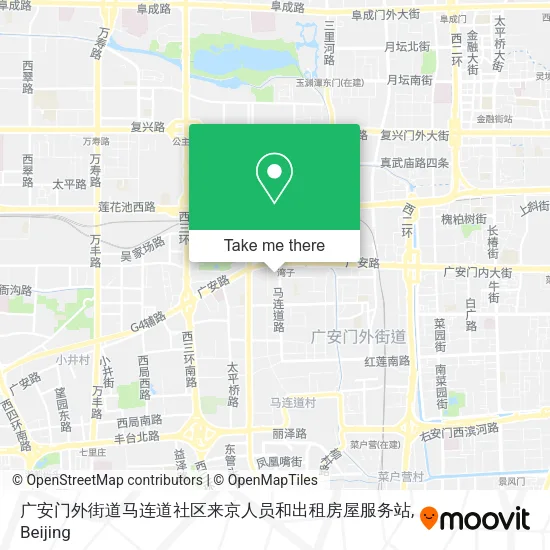 广安门外街道马连道社区来京人员和出租房屋服务站 map
