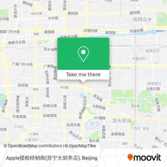 Apple授权经销商(苏宁大郊亭店) map