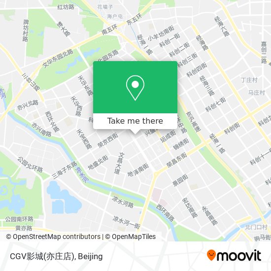 CGV影城(亦庄店) map